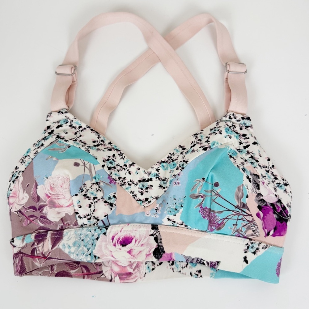 Seafolly Ocean Rose Dance Bralette in Rose Pink